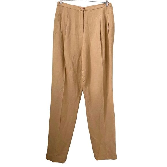 YL by Yair Brown/Tan Trouser Pants in Size 12 Made in USA - Picture 1 of 11